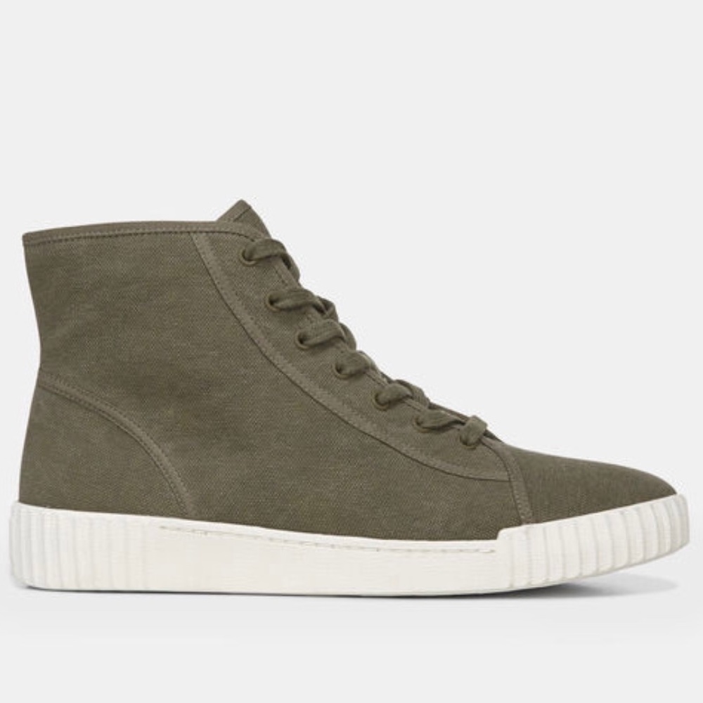 Vince Linen Wolfe High Top Sneaker